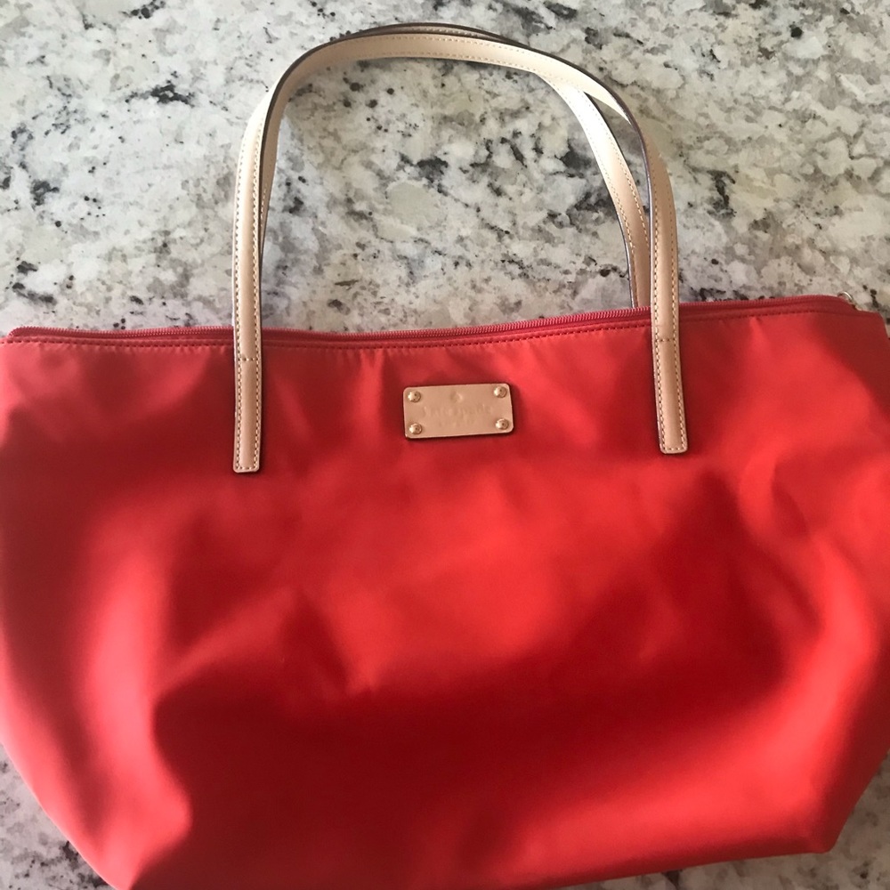 Kate Spade nylon handbag purse orange